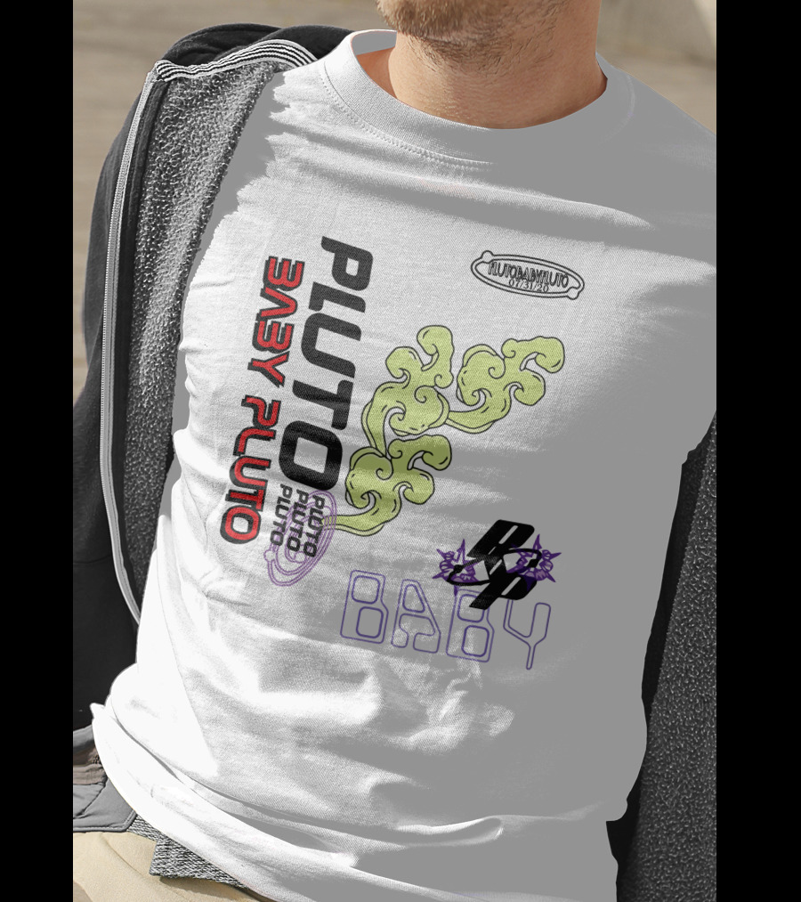 Pluto Baby Pluto Futuristic Exodus Vibrations T-Shirt