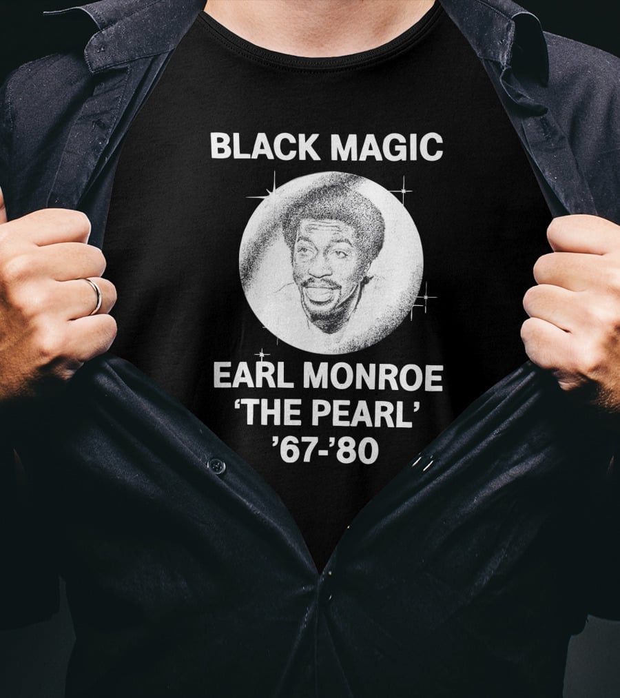 Black Magic Earl Monroe 'The Pearl' '67-'80 T-Shirt