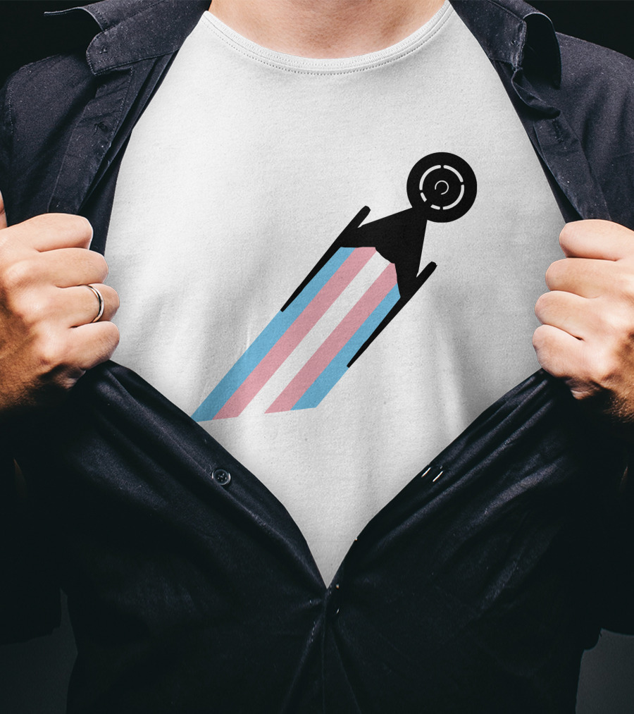 Star Trek Discovery GLAAD USS Transgender Pride Enterprise T-Shirt