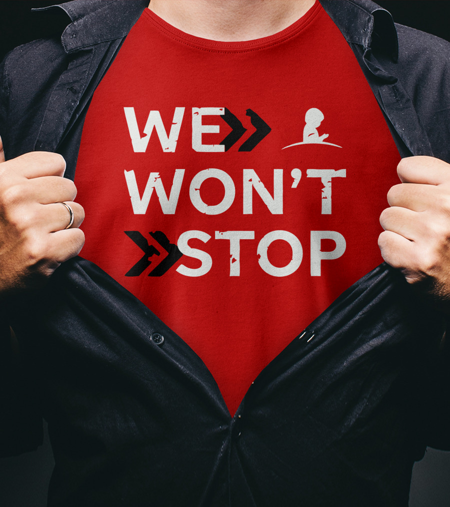 St Jude We Won't Stop Arrow T-Shirt