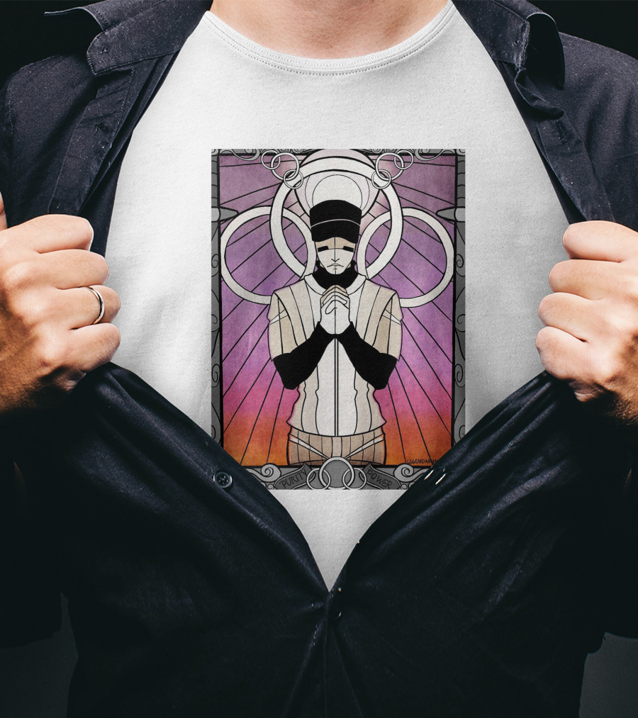 Purity Power Stained Glass Art Nouveau T-Shirt