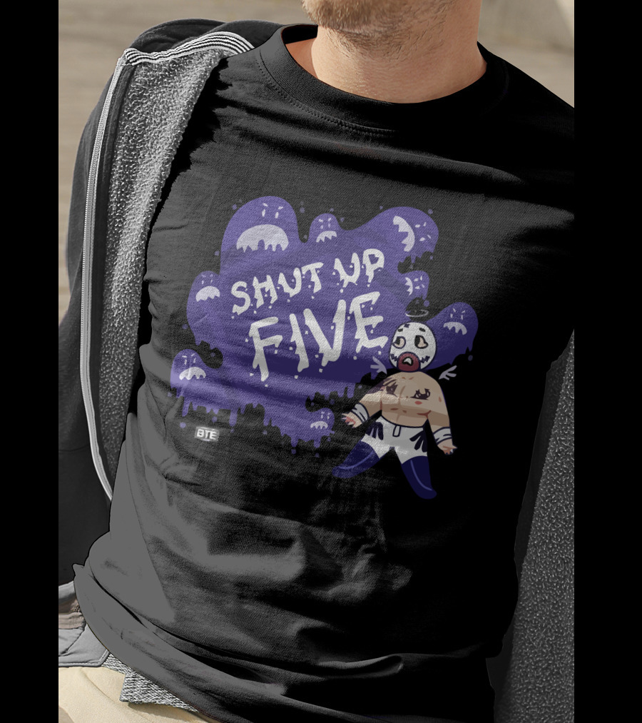 Shut Up Five BTE Pro Wrestling Luchador Character T-Shirt