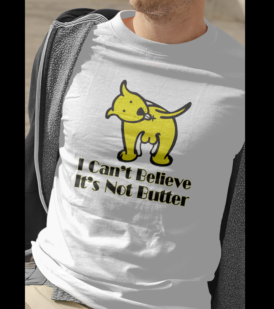 I Can't Believe It's Not Butter Yellow Dog T-Shirt