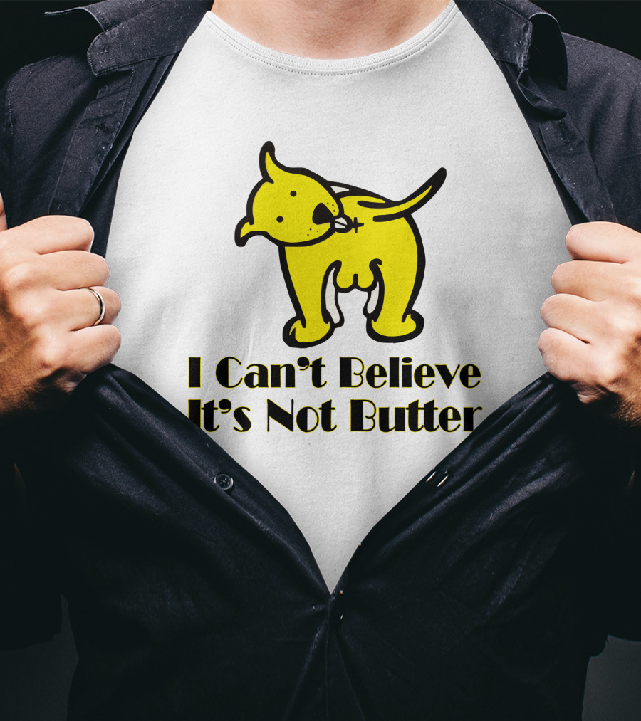 I Can't Believe It's Not Butter Yellow Dog T-Shirt