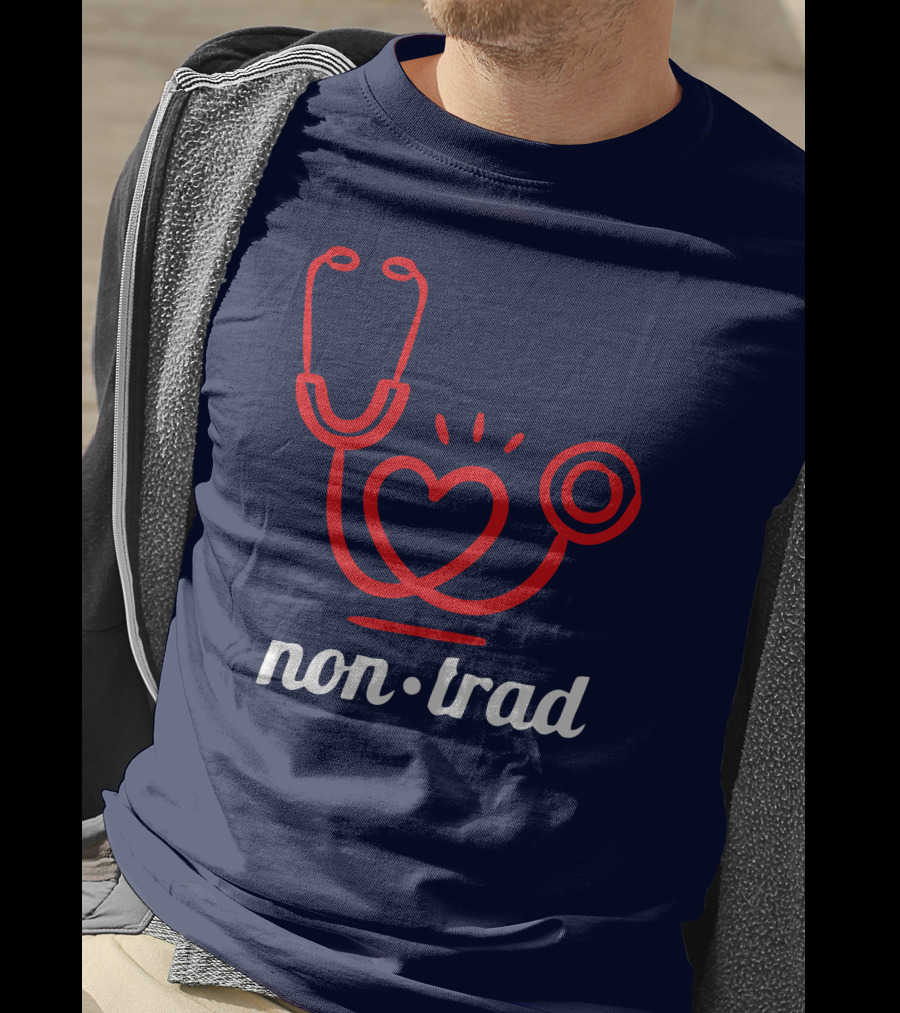 Non Trad Stethoscope Heart Valentine's Day Collection T-Shirt