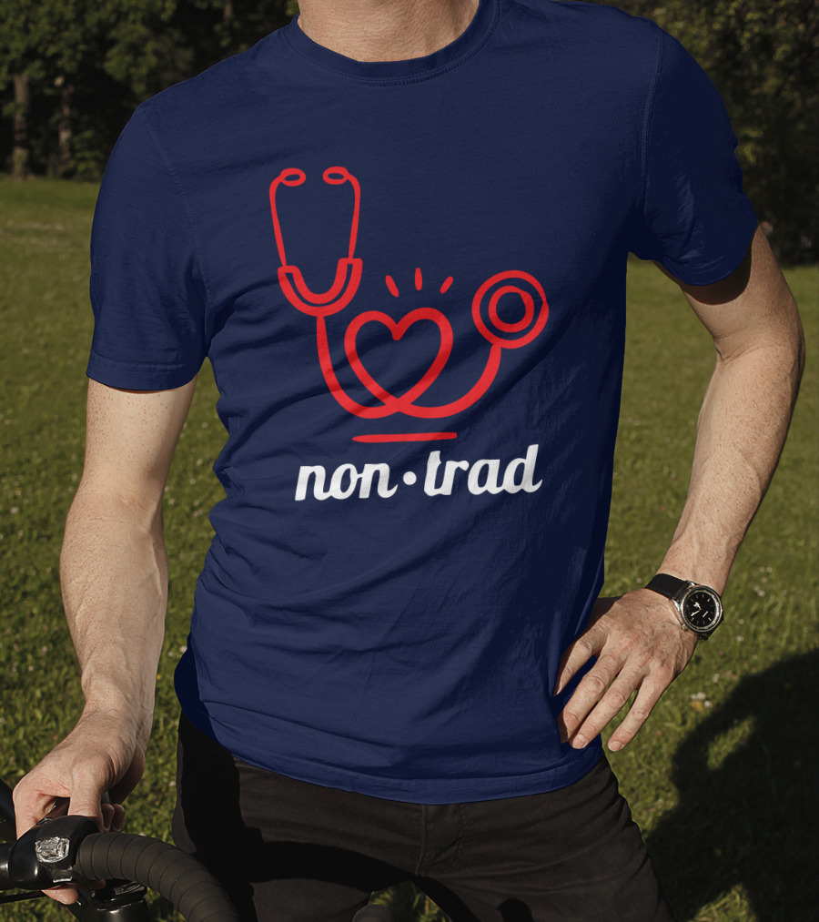 Non Trad Stethoscope Heart Valentine's Day Collection T-Shirt
