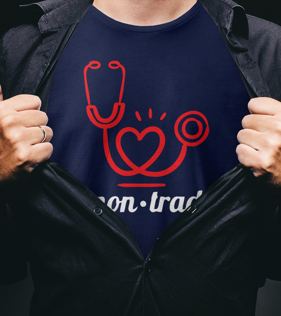 Non Trad Stethoscope Heart Valentine's Day Collection T-Shirt