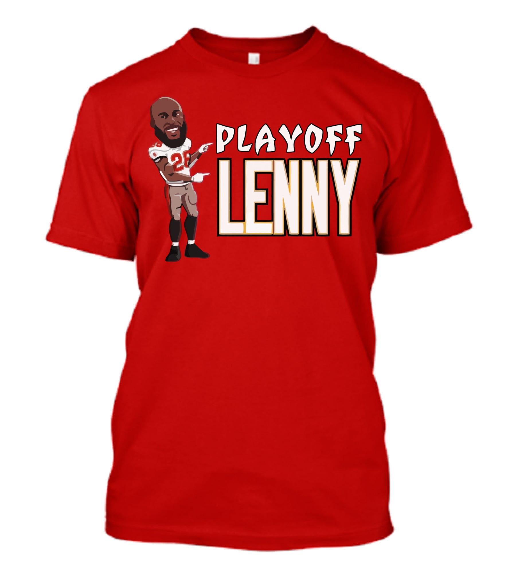 Playoff Lenny NFL Football Cartoon Player 27 T-Shirt