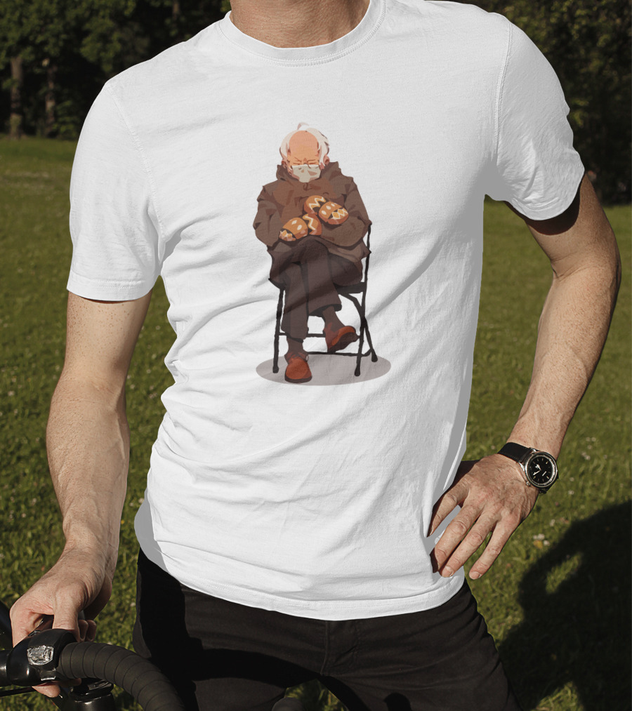 Bernie Sanders Sitting With Mittens Fanart T-Shirt