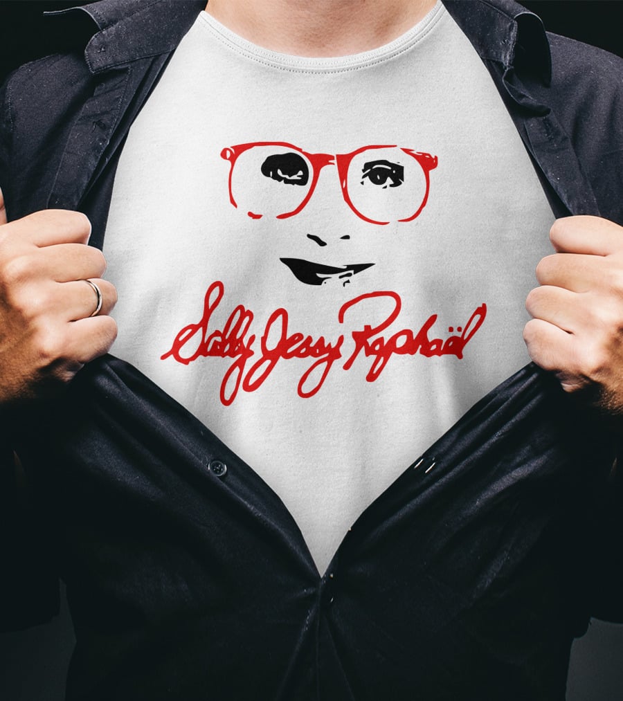 Sally Jessy Raphael Not SJP Glasses Face Text T-Shirt