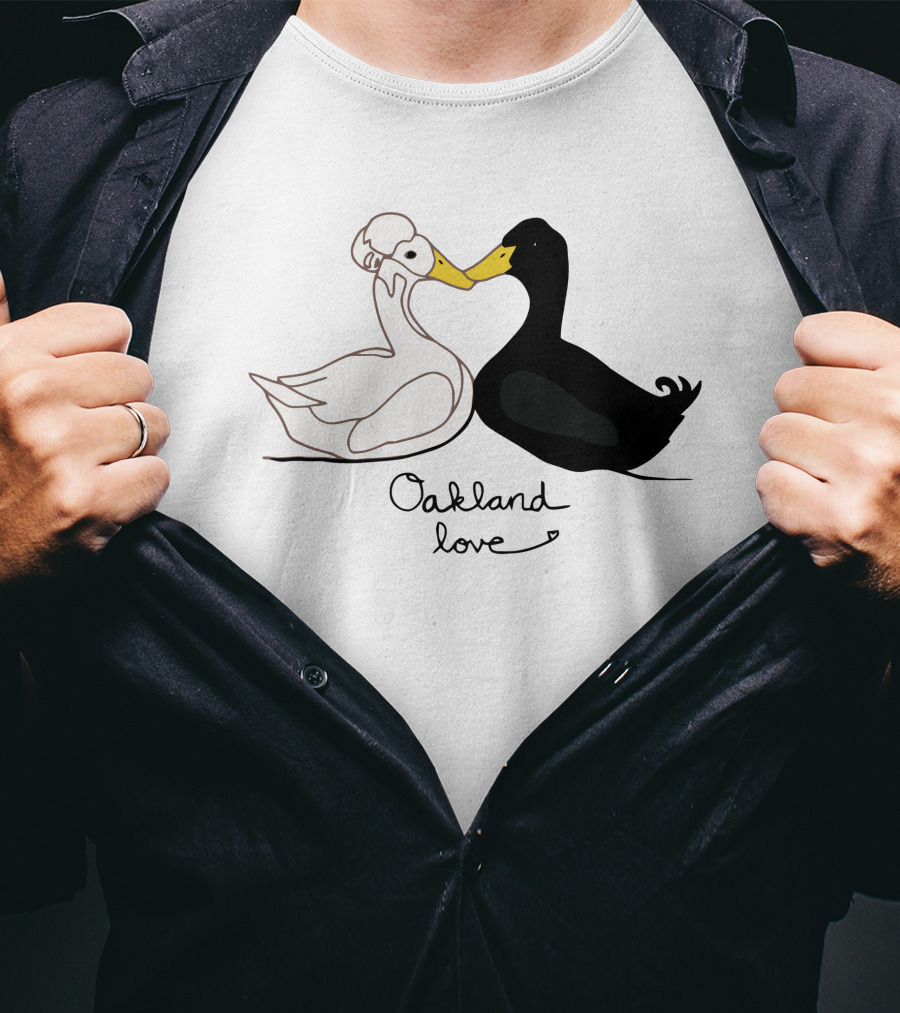 Oakland Love Cutest Duck Couple T-Shirt