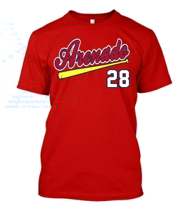 Arenado 28 Cardinals Baseball Bat Jersey T-Shirt
