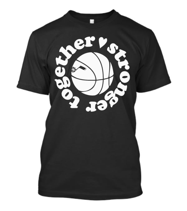 Stronger Together Utah Jazz Basketball Heart Black History Month T-Shirt