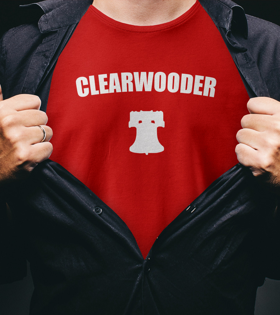 Clearwooder Liberty Bell Icon Red T-Shirt