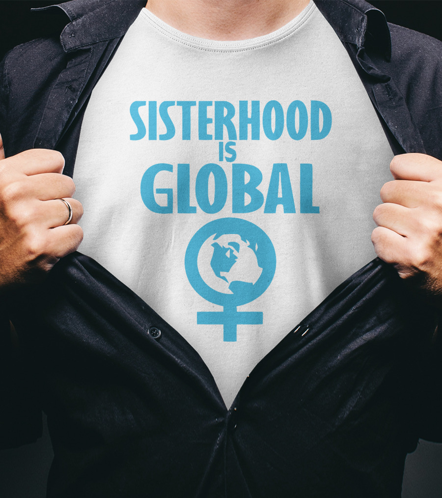 Sisterhood Is Global Feminist Symbol Earth And Venus T-Shirt
