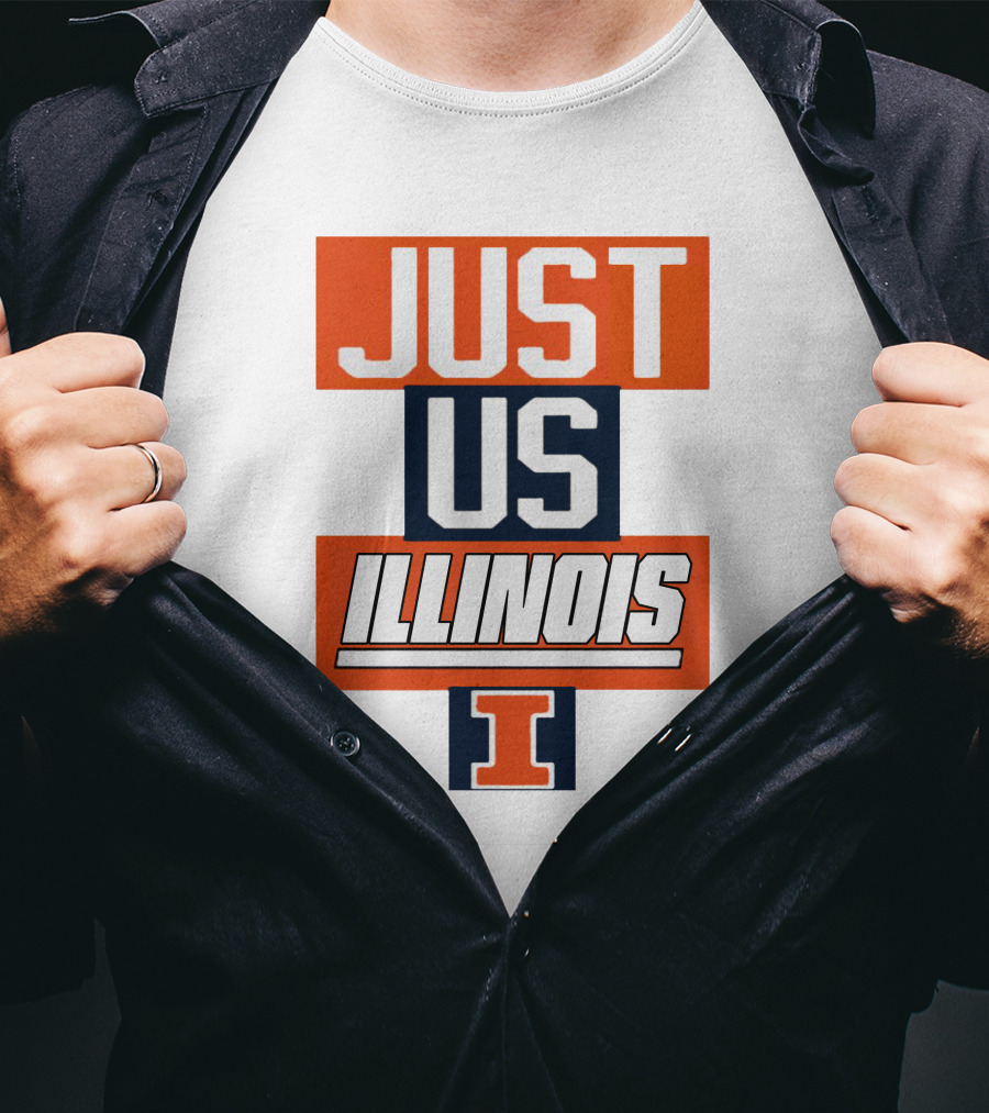 Just Us Illinois Fighting Illini I T-Shirt