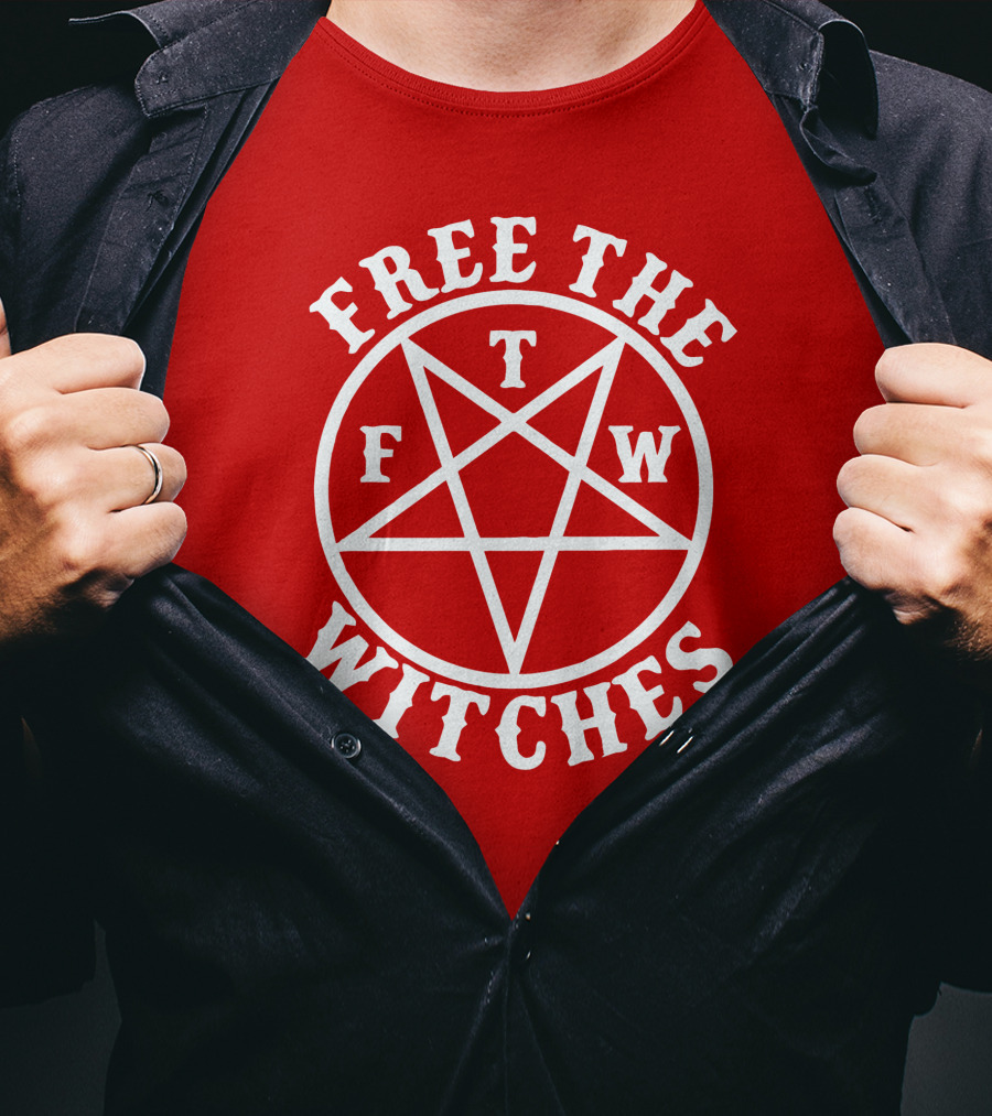 Free The FTM Witches Pentagram T-Shirt