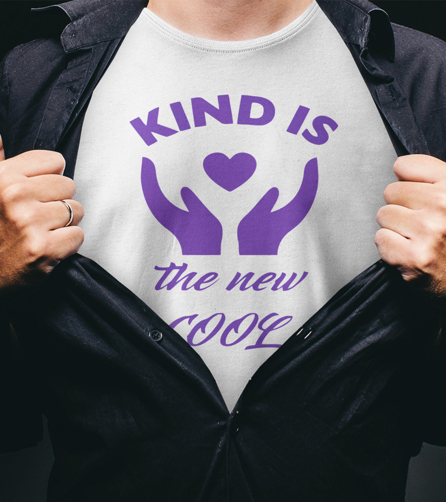 Kind Is The New Cool Hands Heart T-Shirt