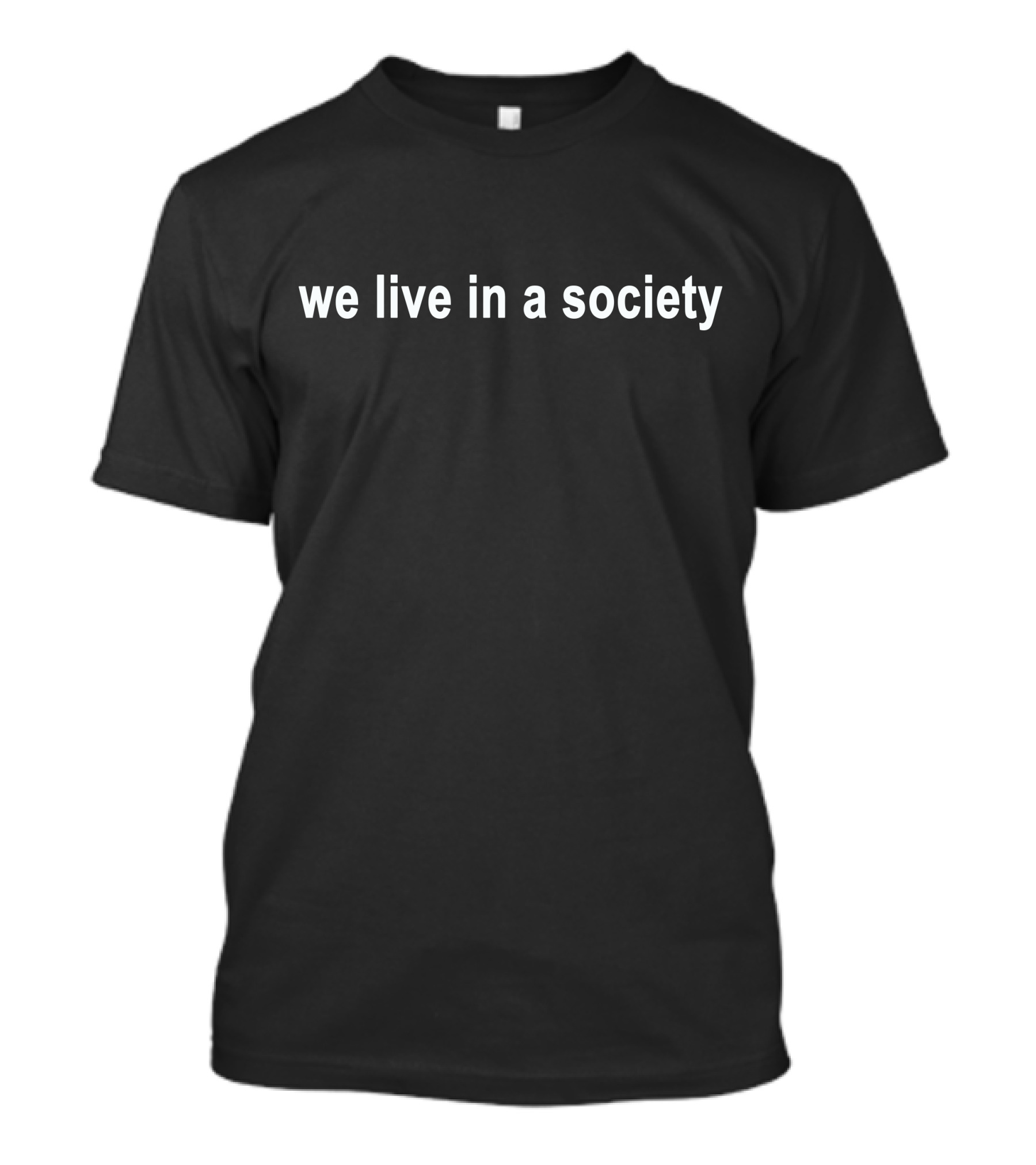Jared Leto We Live In A Society Iconic Quote Black T-Shirt