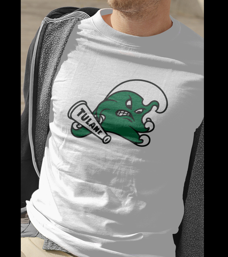 Tulane Angry Wave Halter Top T-Shirt