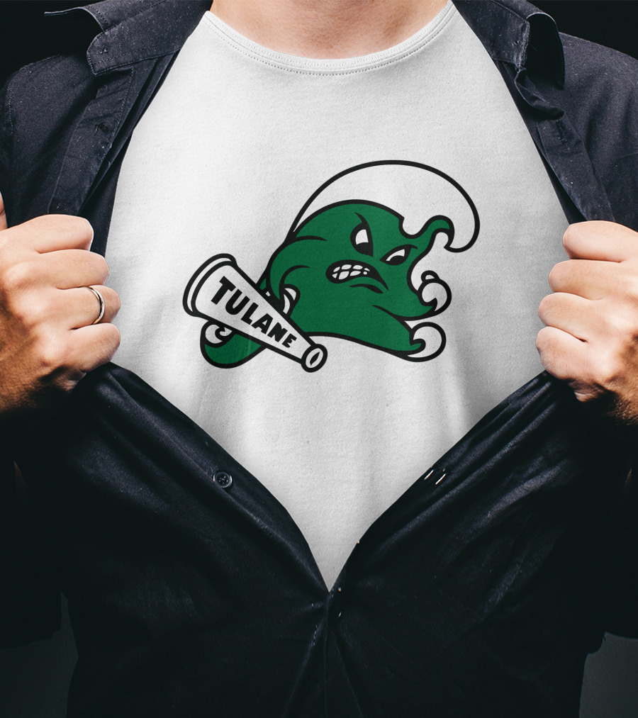 Tulane Angry Wave Halter Top T-Shirt