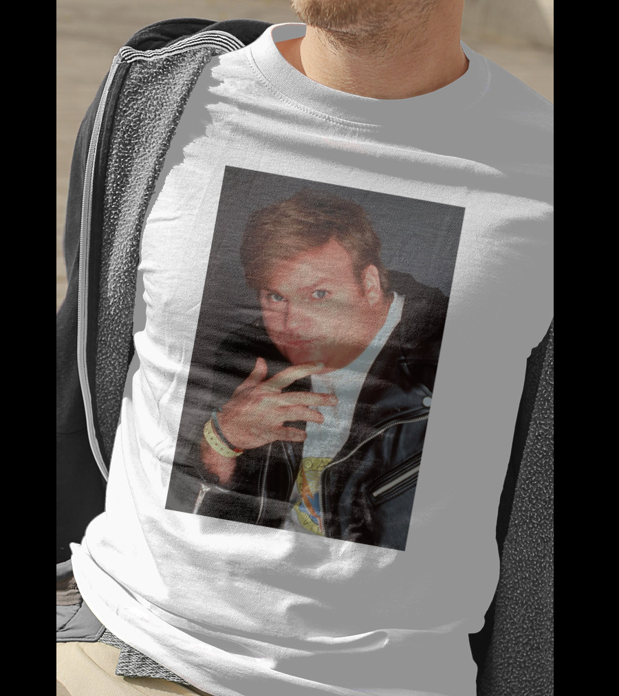 Chris Farley Leather Jacket And Wristbands 90s T-Shirt