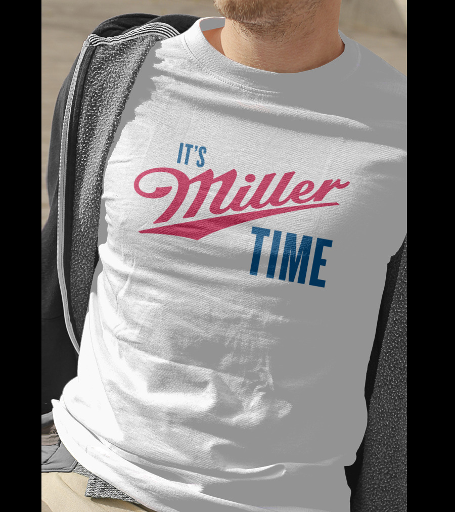It's Miller Time Vintage Script T-Shirt
