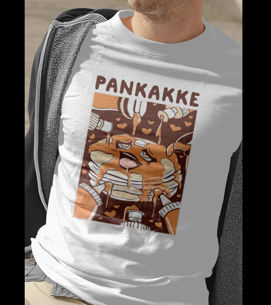 Pankakke Melting Pancake Heart Candies Syrup Bottles T-Shirt