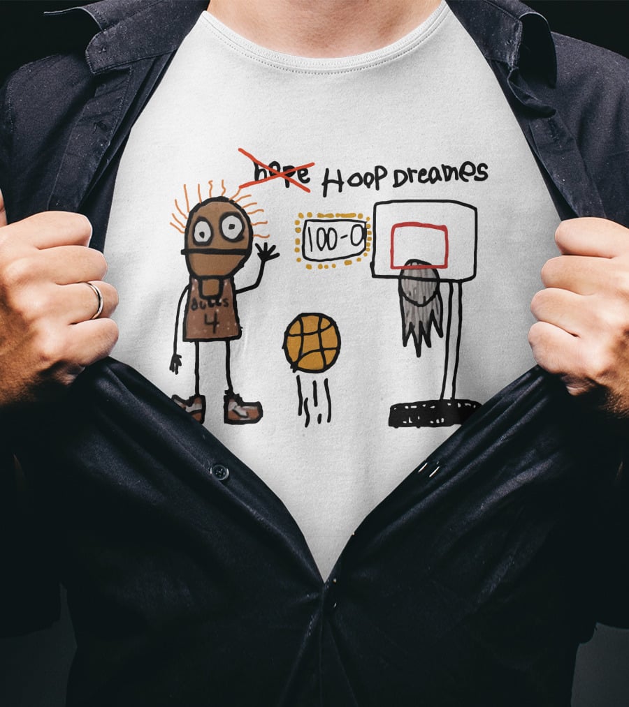 Bulls Hoop Dreams 100-0 Basketball Victory T-Shirt