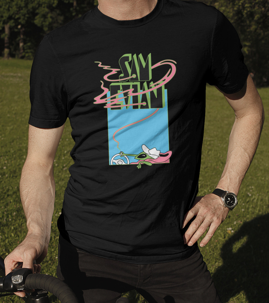 Sam Evian Alien Driver UFO T-Shirt