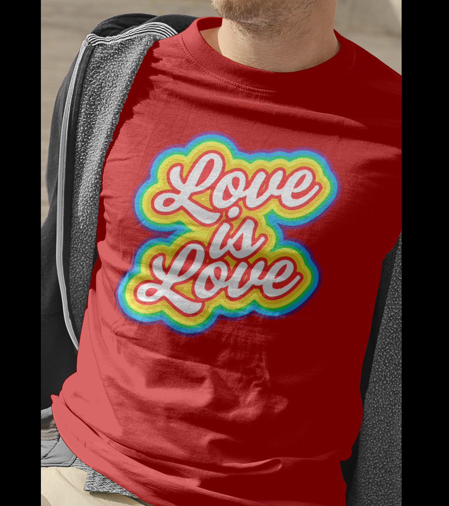 Pride Love Is Love Gender Inclusive Rainbow Toddler T-Shirt