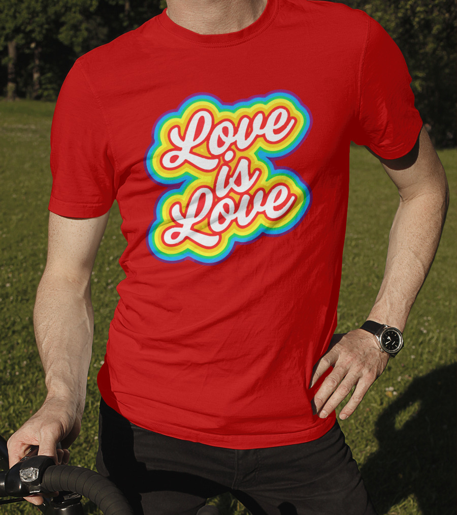 Pride Love Is Love Gender Inclusive Rainbow Toddler T-Shirt