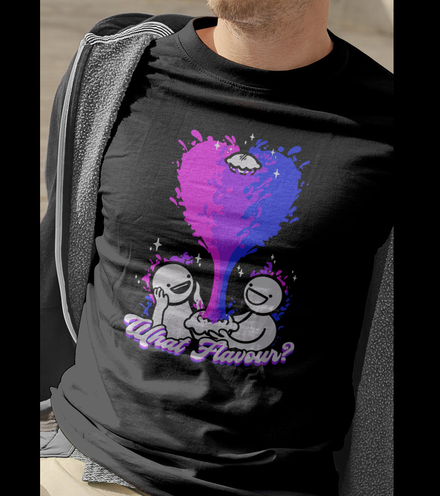 What Flavour? Bi Colorful Abstract Heart Splash T-Shirt