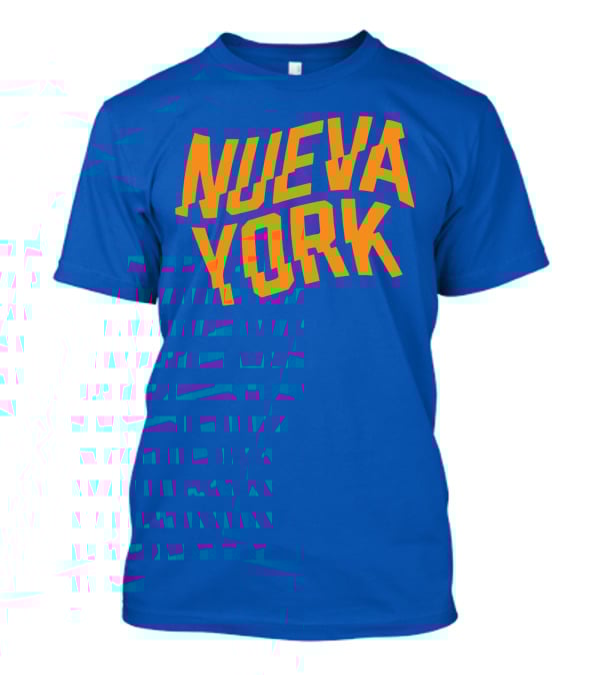 Nueva York Bold Orange Blue T-Shirt