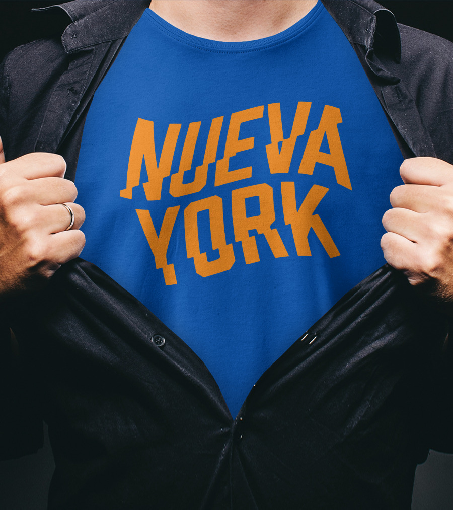 Nueva York Bold Orange Blue T-Shirt