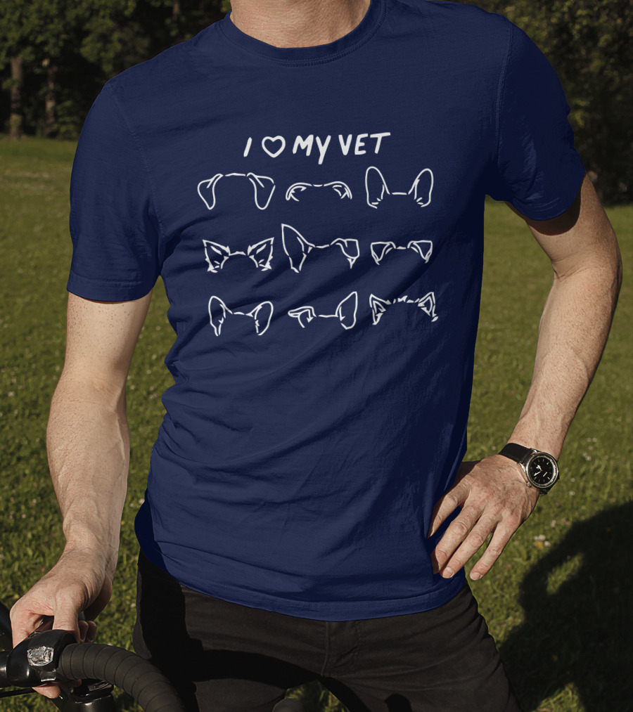 I Love My Vet Animal Ears T-Shirt