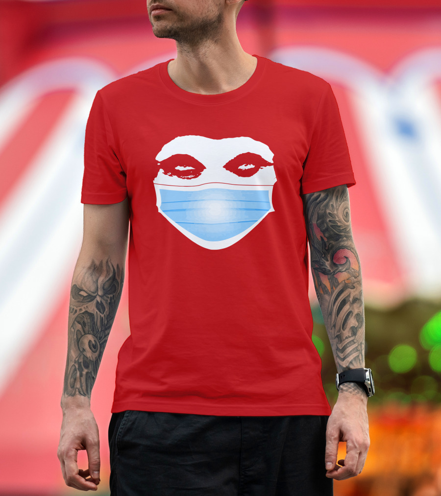 Greg Gutfeld Red Face Mask T-Shirt