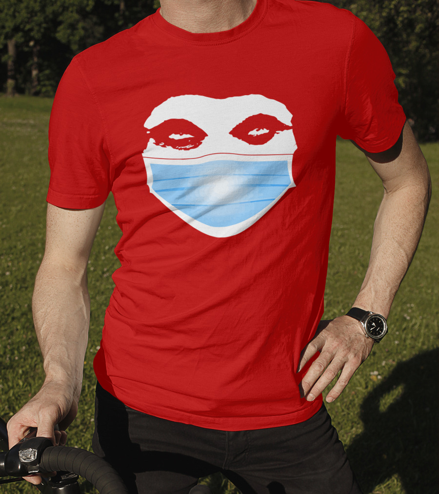 Greg Gutfeld Red Face Mask T-Shirt