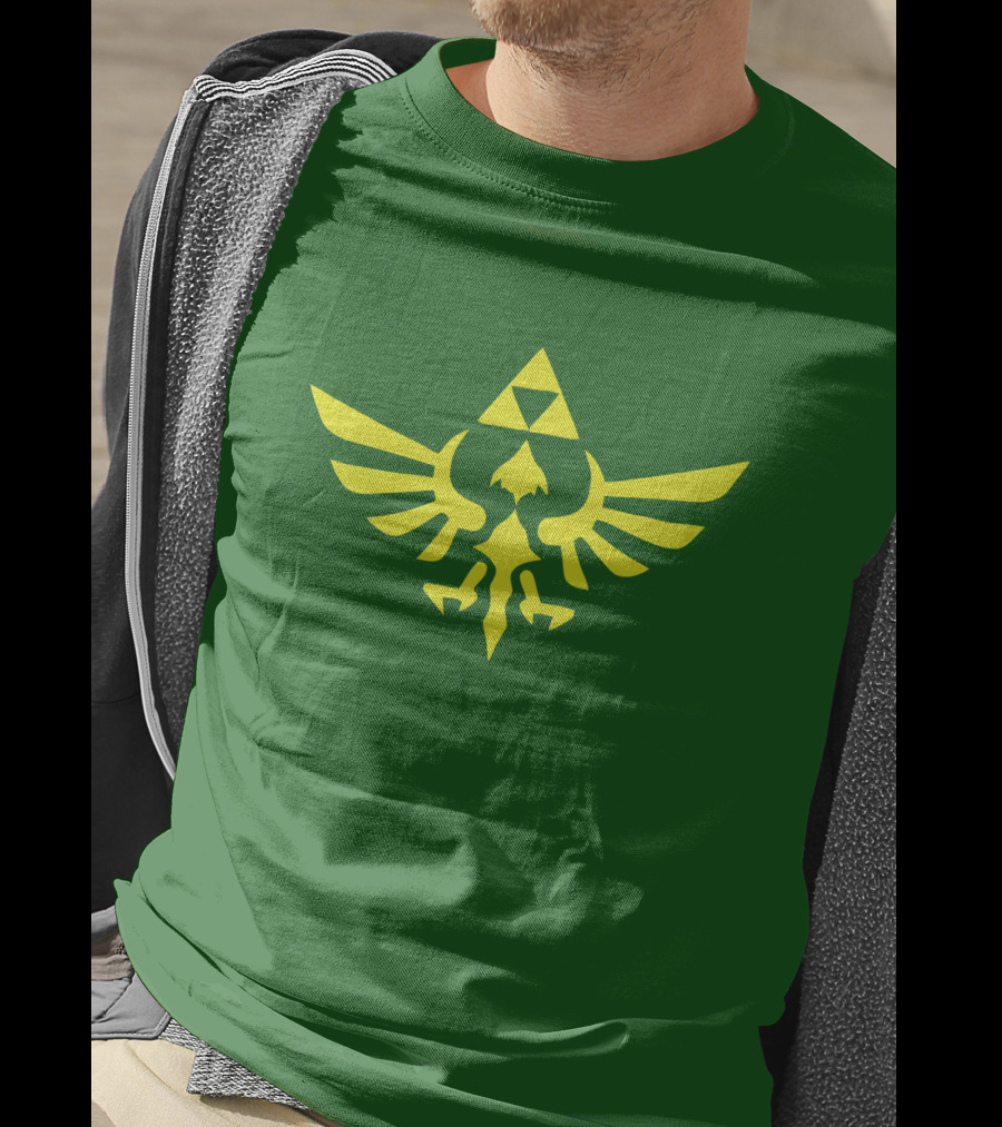 The Legend Of Zelda Hylian Crest Isohel Green T-Shirt