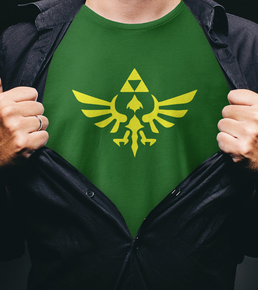 The Legend Of Zelda Hylian Crest Isohel Green T-Shirt