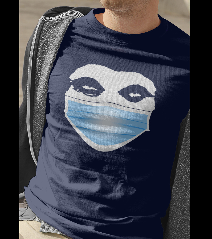 Gutfeld Store Blue Masked Face T-Shirt