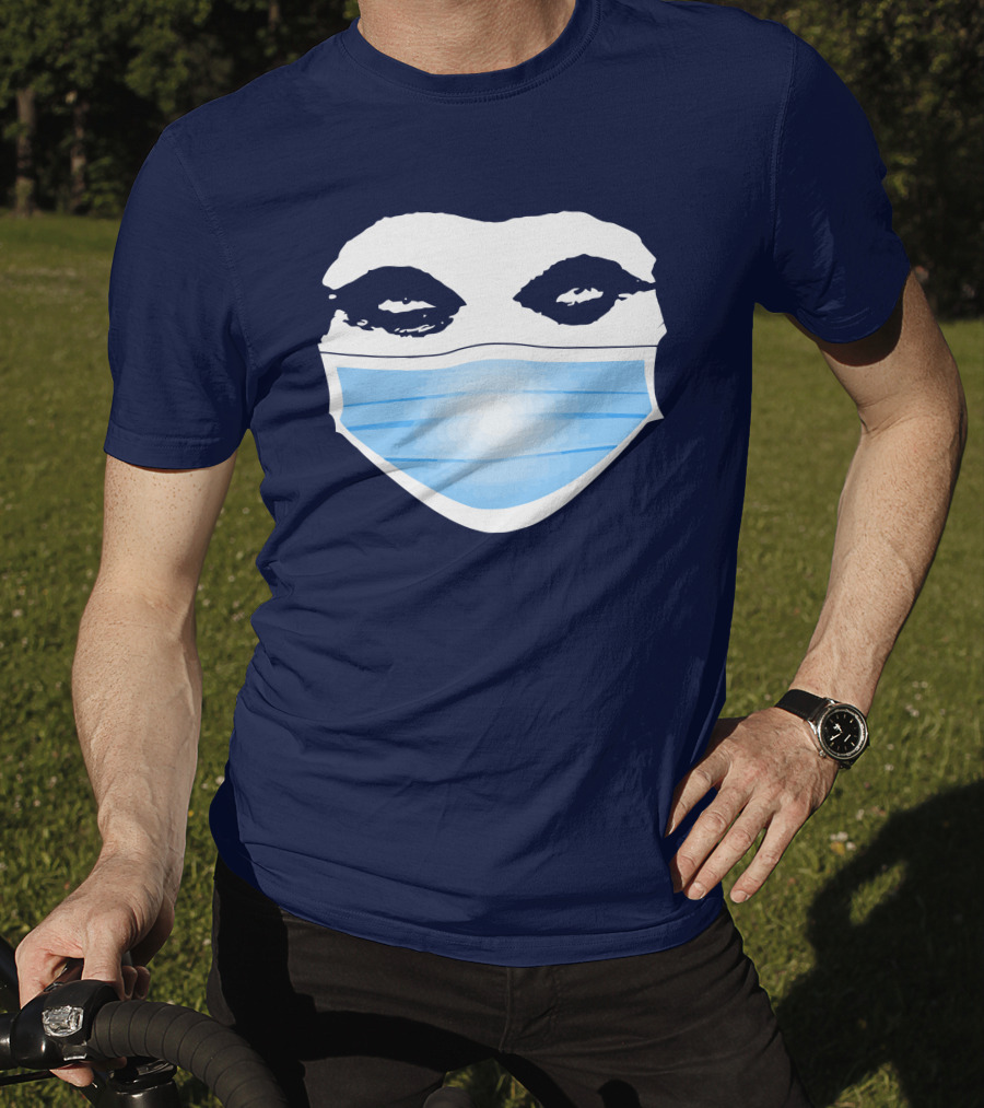Gutfeld Store Blue Masked Face T-Shirt