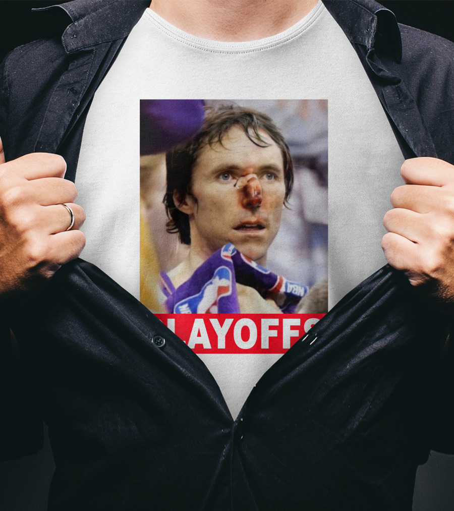 Steve Nash Playoffs Broken Nose T-Shirt