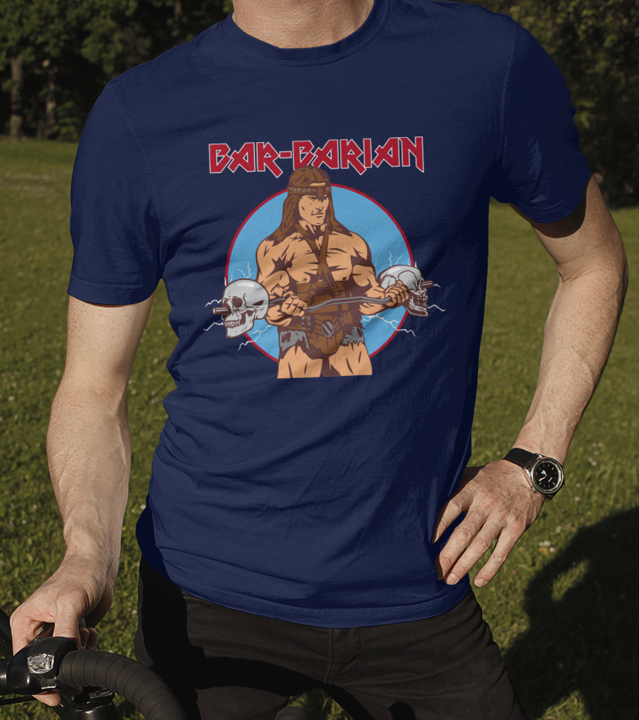 Arnold Schwarzenegger Barbarian Skull Warrior Lifting Barbarian's Official Store T-Shirt