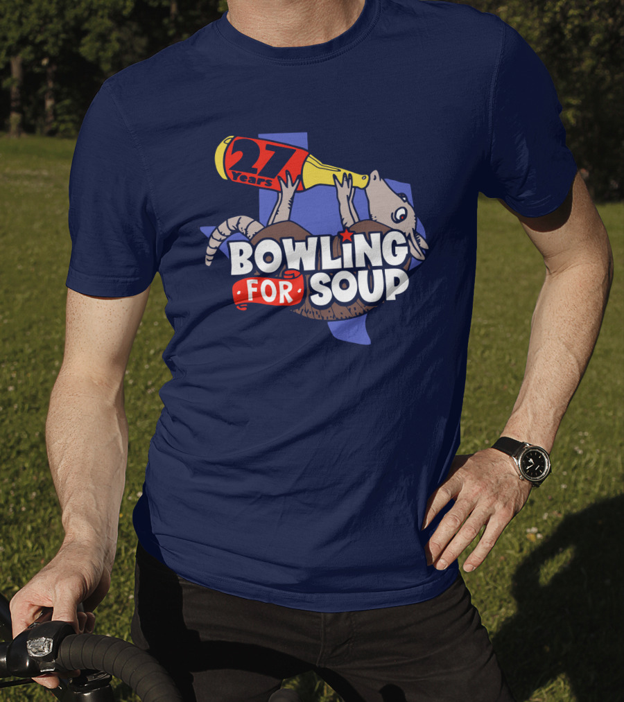 Bowling For Soup 27 Years Armadillo Texas T-Shirt
