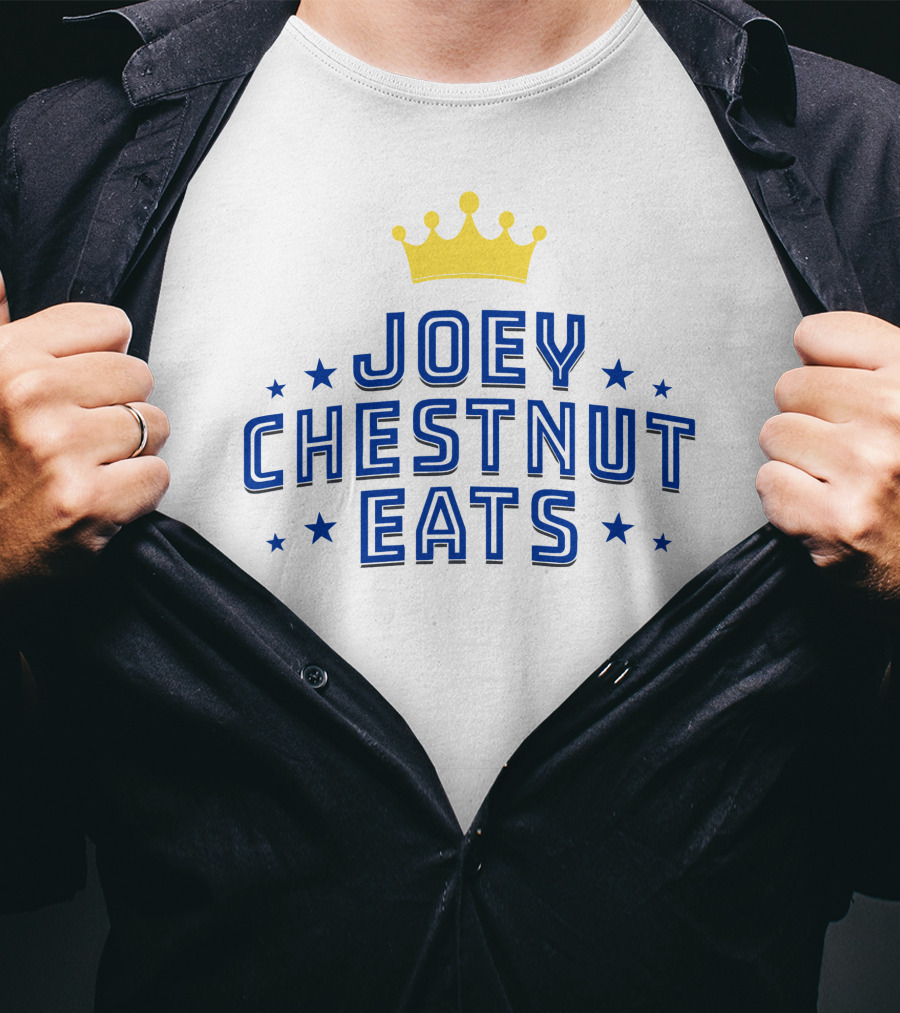 Joey Chestnut Eats Crown Stars T-Shirt