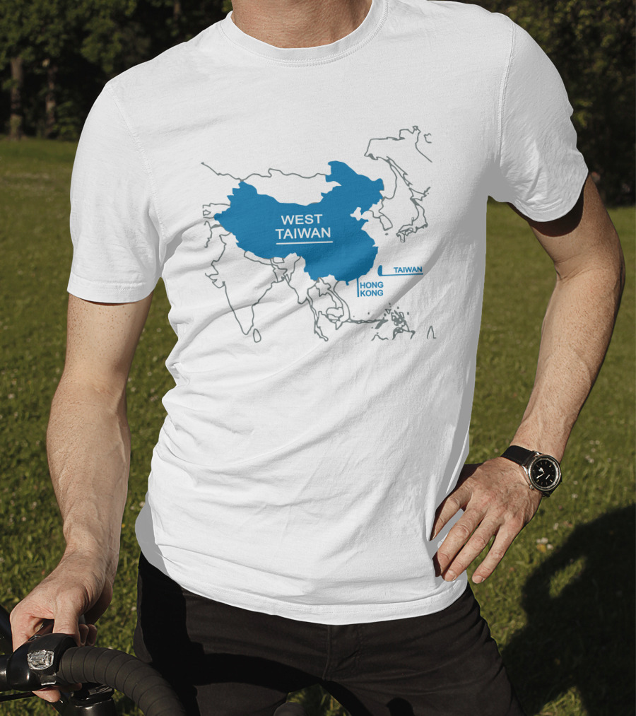 West Taiwan Map With Taiwan Hong Kong T-Shirt