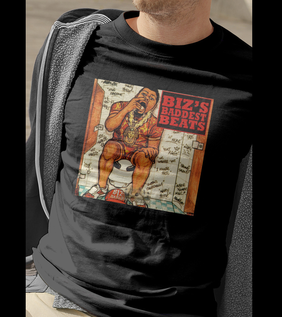 Biz's Baddest Beats Biz Markie Bathroom Graffiti T-Shirt