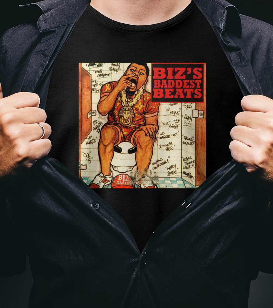 Biz's Baddest Beats Biz Markie Bathroom Graffiti T-Shirt