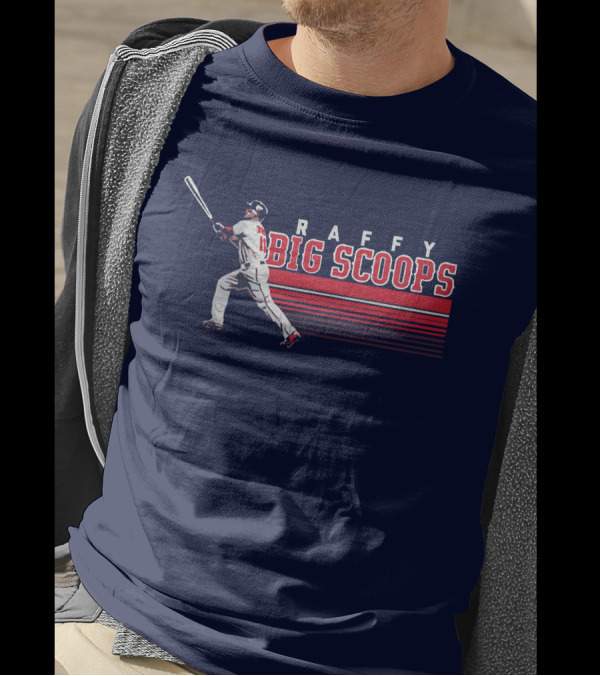 Raffy Big Scoops Baseball Player Silhouette With Bat T-Shirt